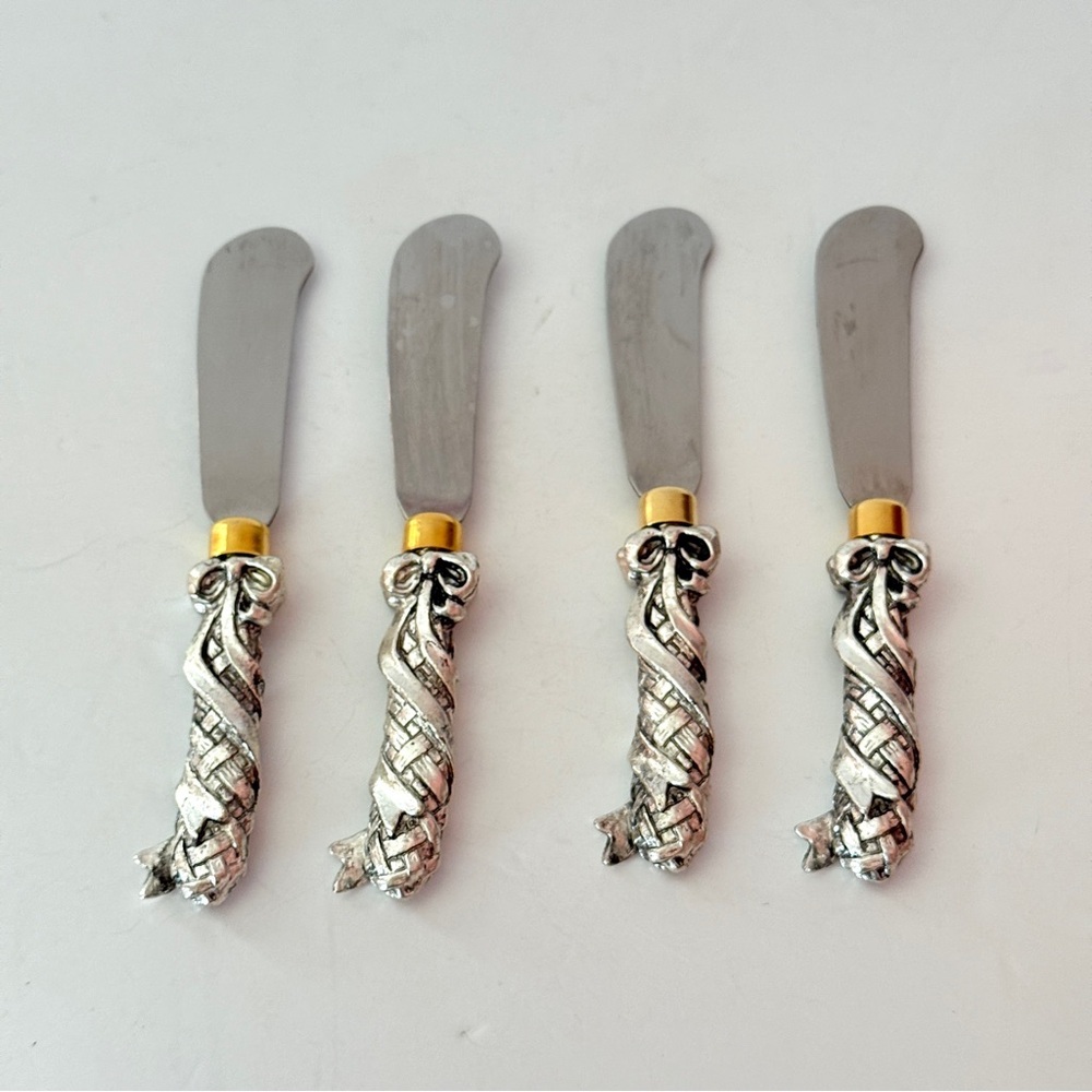 Vintage Arthur Court Weave Spreaders set of 4